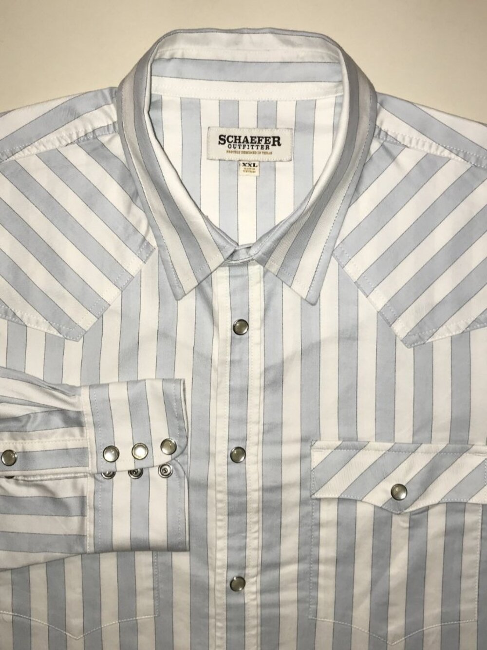 Men's Schaefer Outfitter Western Pearl Snap Long Sleeve Button Shirt-Size 2XL